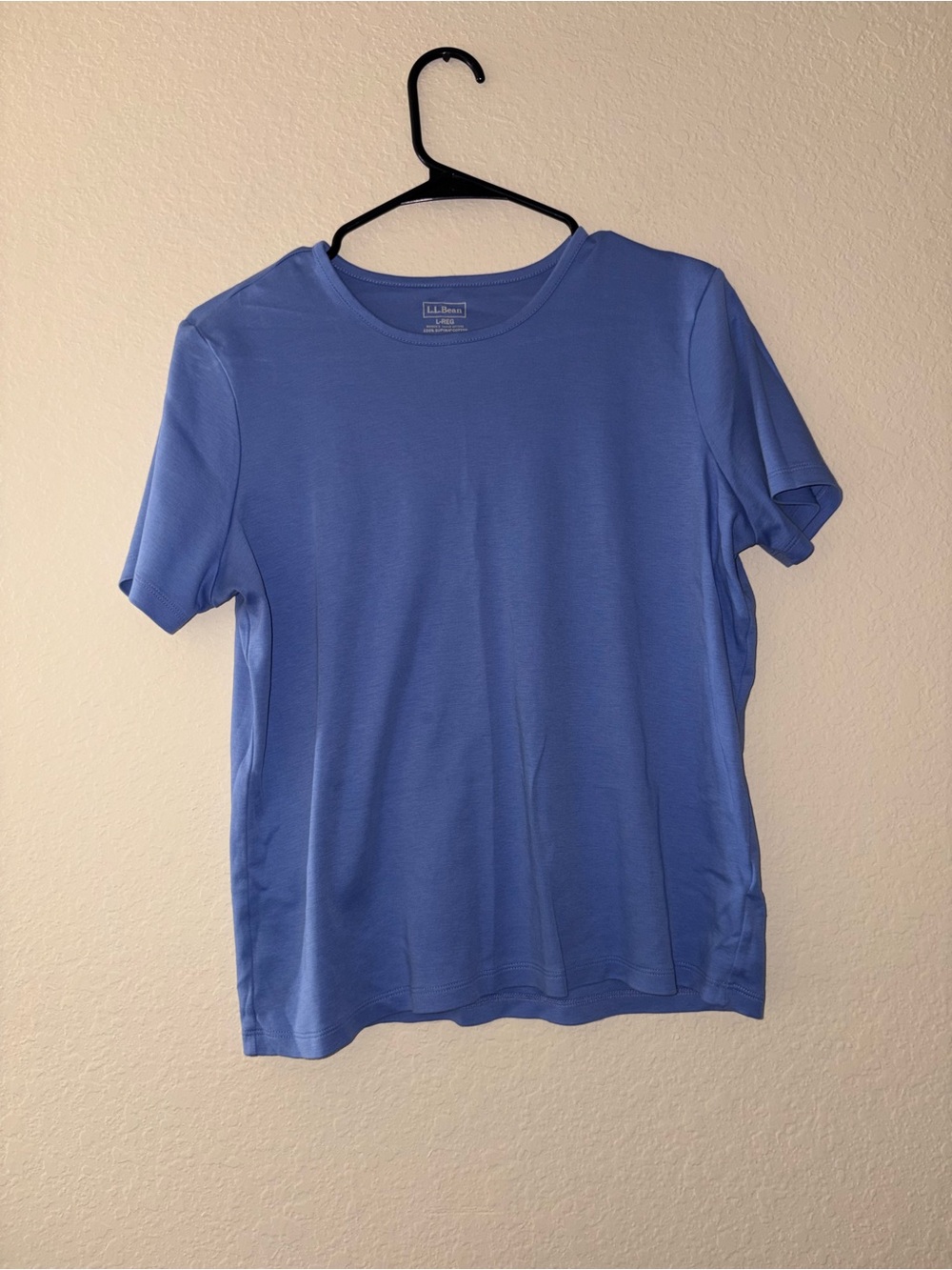 L.L. Bean Short-Sleeve Crewneck T-Shirt in Periwinkle